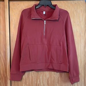 Glyder Red Half-Zip Sweatshirt